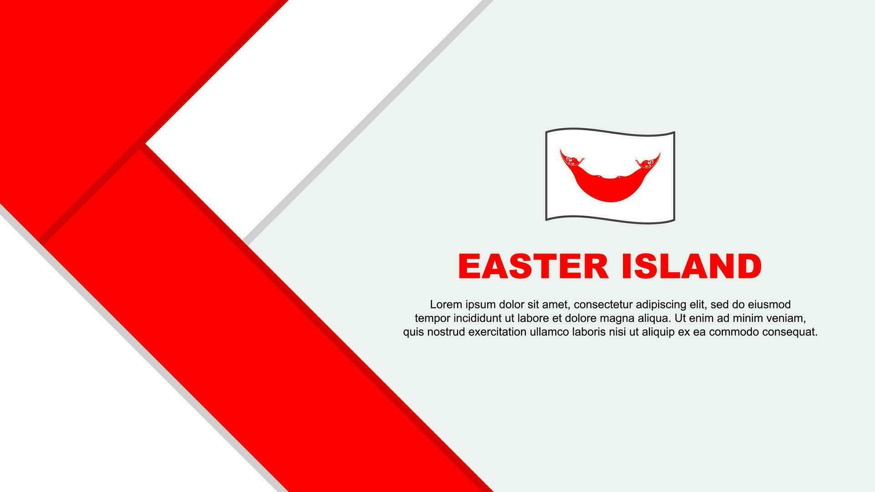 Easter Island Flag Abstract Background Design Template. Easter Island Independence Day Banner Cartoon Vector Illustration. Easter Island Illustration