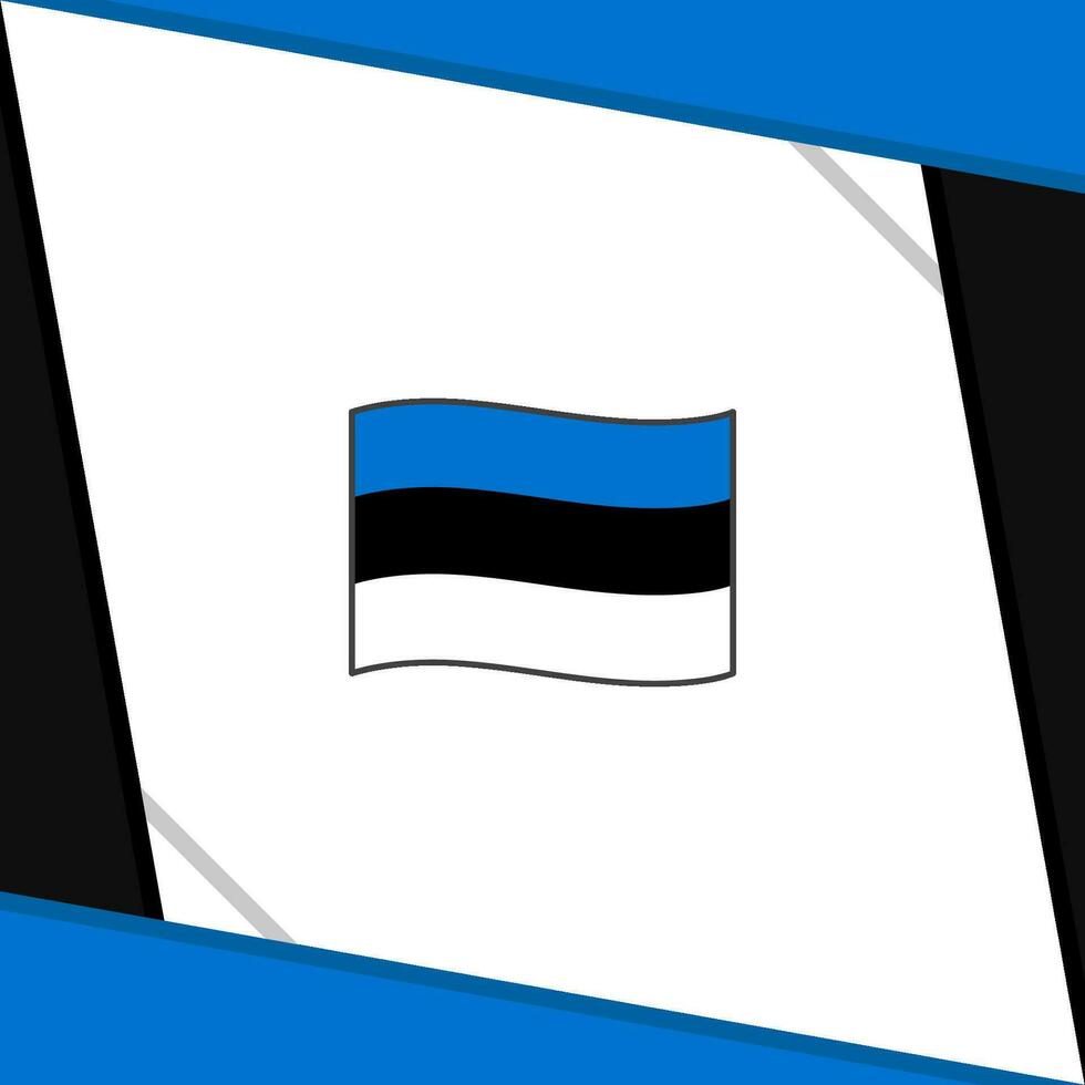 Estonia bandera resumen antecedentes diseño modelo. Estonia independencia día bandera social medios de comunicación correo. Estonia dibujos animados vector