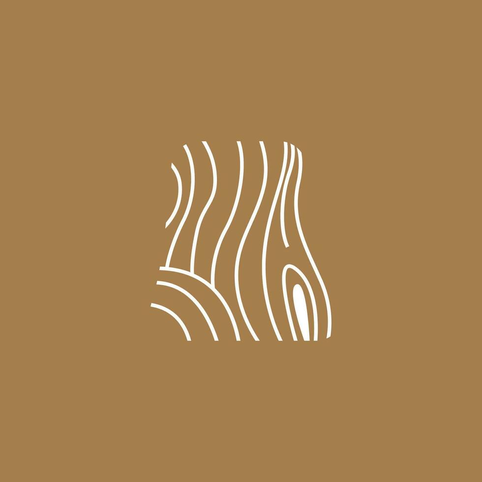 Wood Logo, Wood Layers And Natural Fibers Design, Carpenter Vector, Wood Tools vector