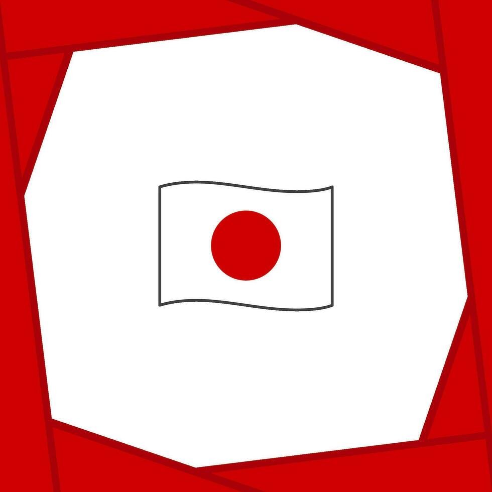 Japón bandera resumen antecedentes diseño modelo. Japón independencia día bandera social medios de comunicación correo. Japón bandera vector