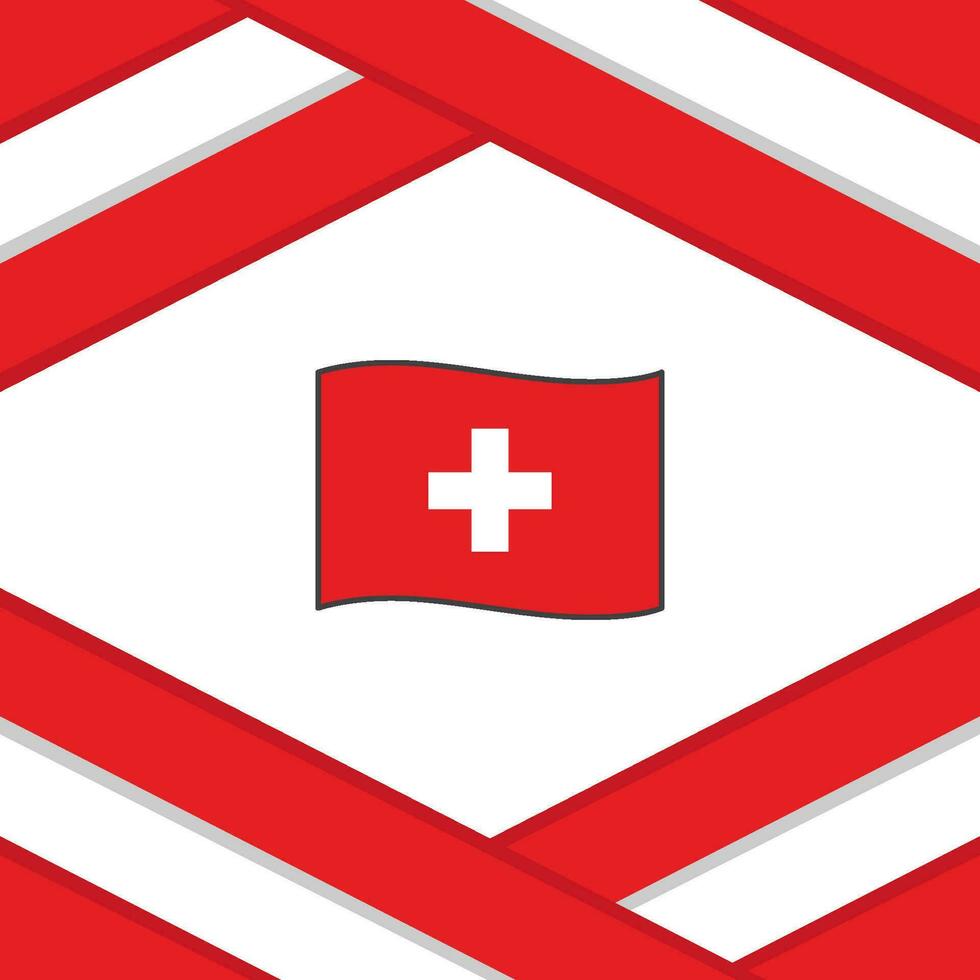 Switzerland Flag Abstract Background Design Template. Switzerland Independence Day Banner Social Media Post. Switzerland Template vector