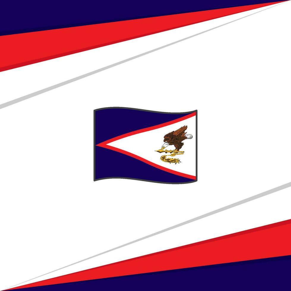 American Samoa Flag Abstract Background Design Template. American Samoa Independence Day Banner Social Media Post. American Samoa Design vector