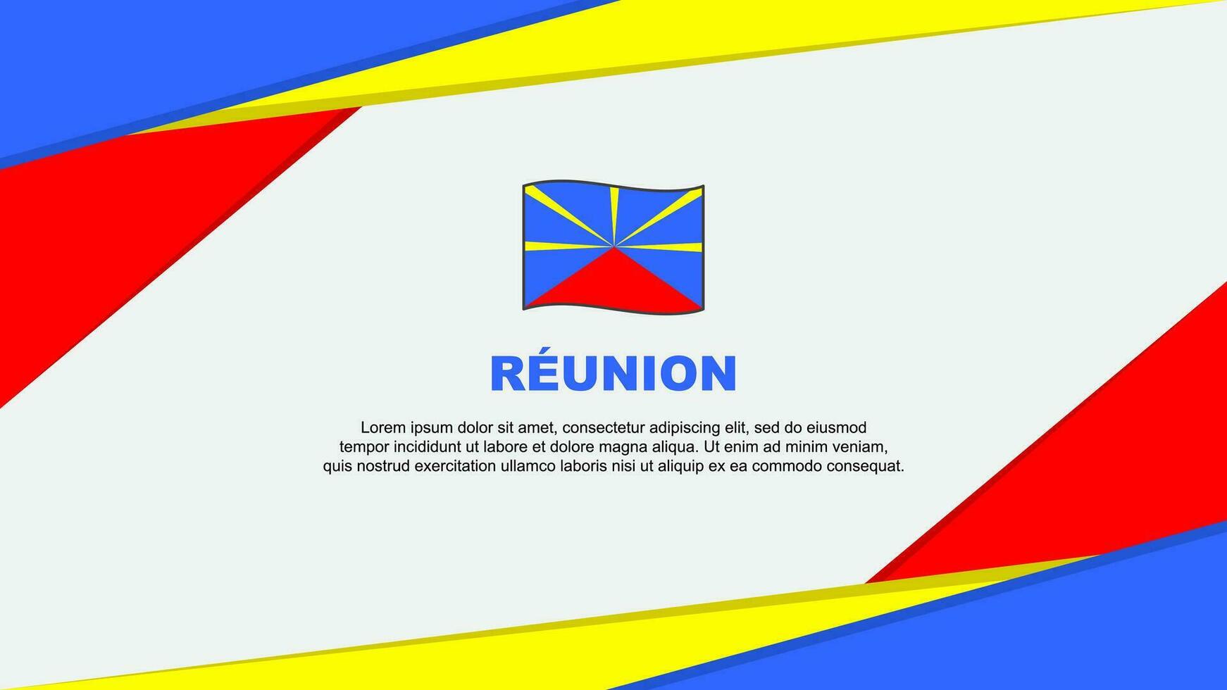 Reunion Flag Abstract Background Design Template. Reunion Independence Day  Banner Cartoon Vector Illustration 30805060 Vector Art at Vecteezy
