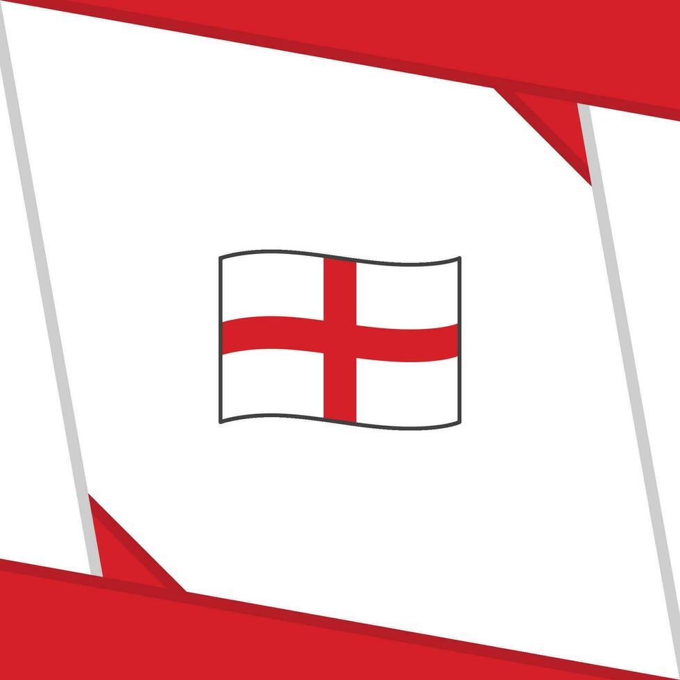 England Flag Abstract Background Design Template. England Independence Day Banner Social Media Post. England Cartoon vector