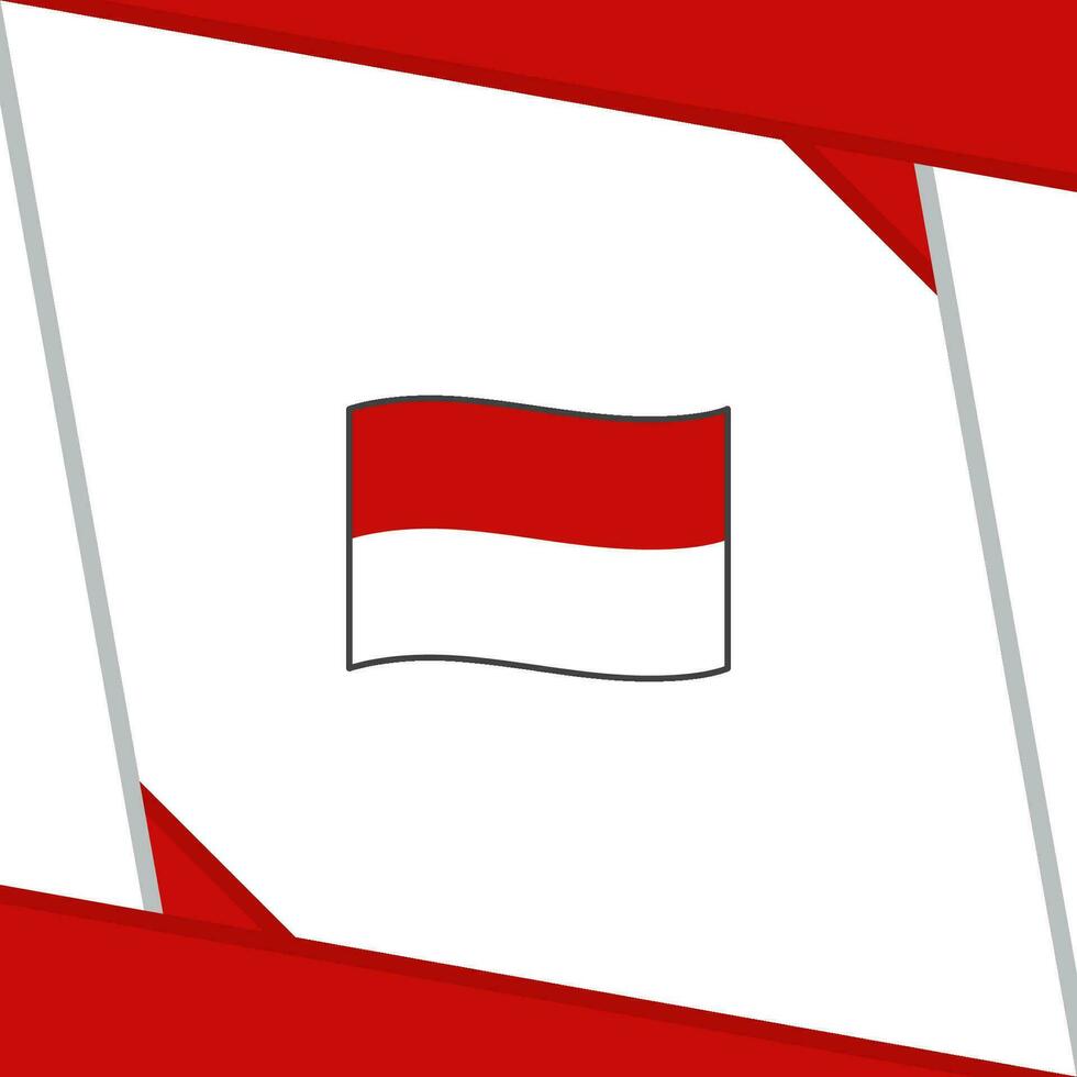 Indonesia Flag Abstract Background Design Template. Indonesia Independence Day Banner Social Media Post. Indonesia Template vector