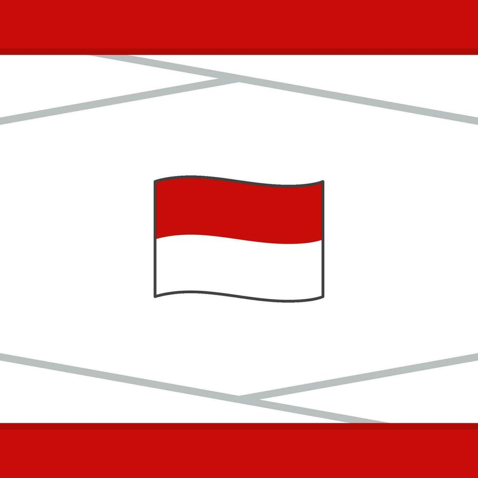 Indonesia Flag Abstract Background Design Template. Indonesia Independence Day Banner Social Media Post. Indonesia Vector