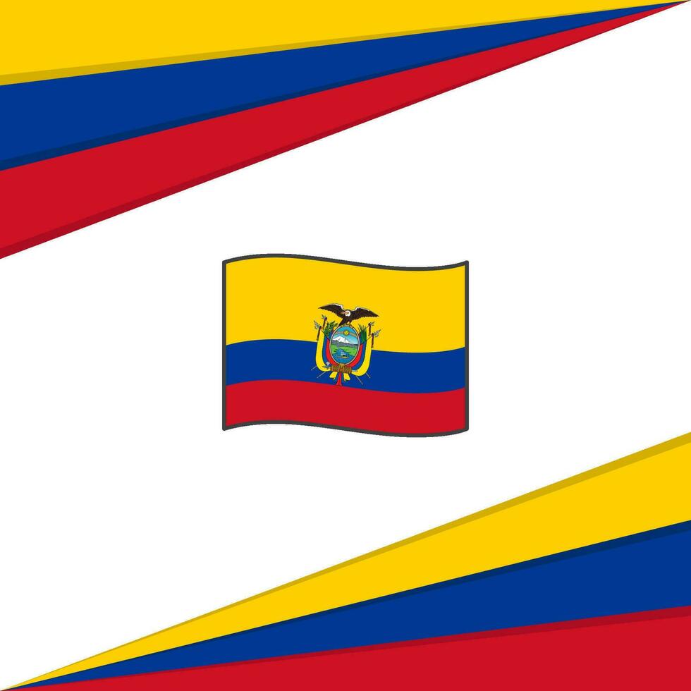 Ecuador bandera resumen antecedentes diseño modelo. Ecuador independencia día bandera social medios de comunicación correo. Ecuador diseño vector