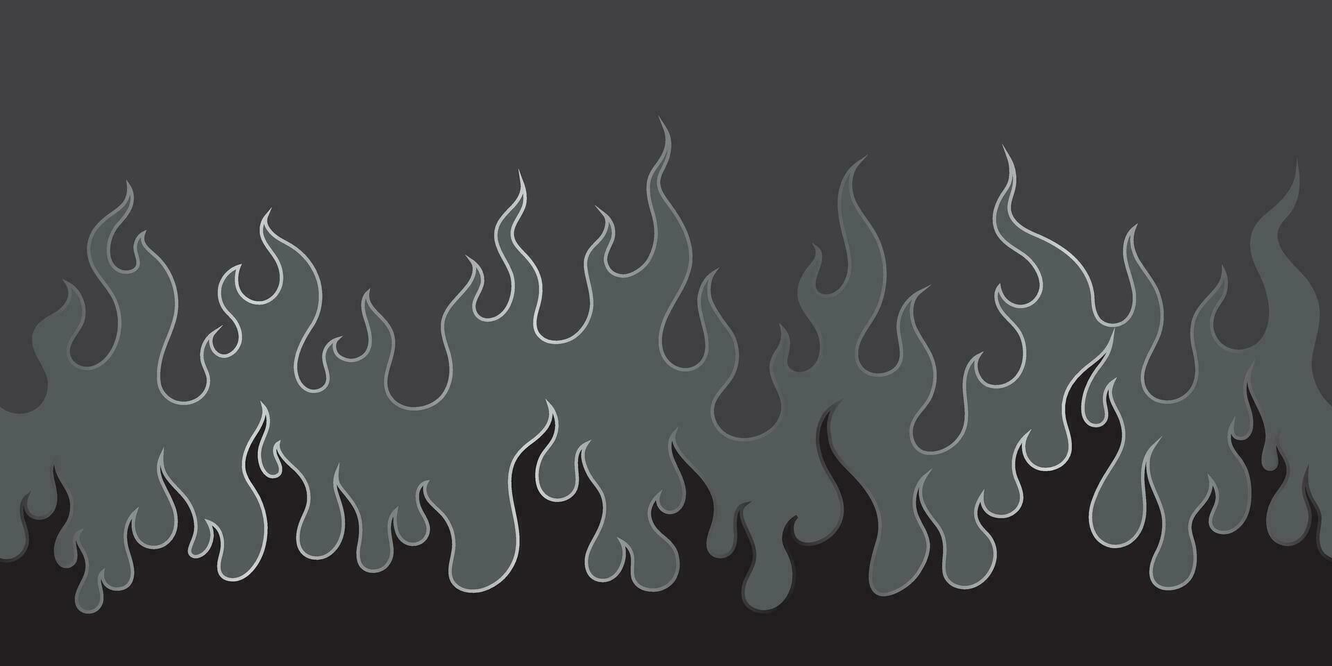 oriental fire pattern seamless wallpaper vector