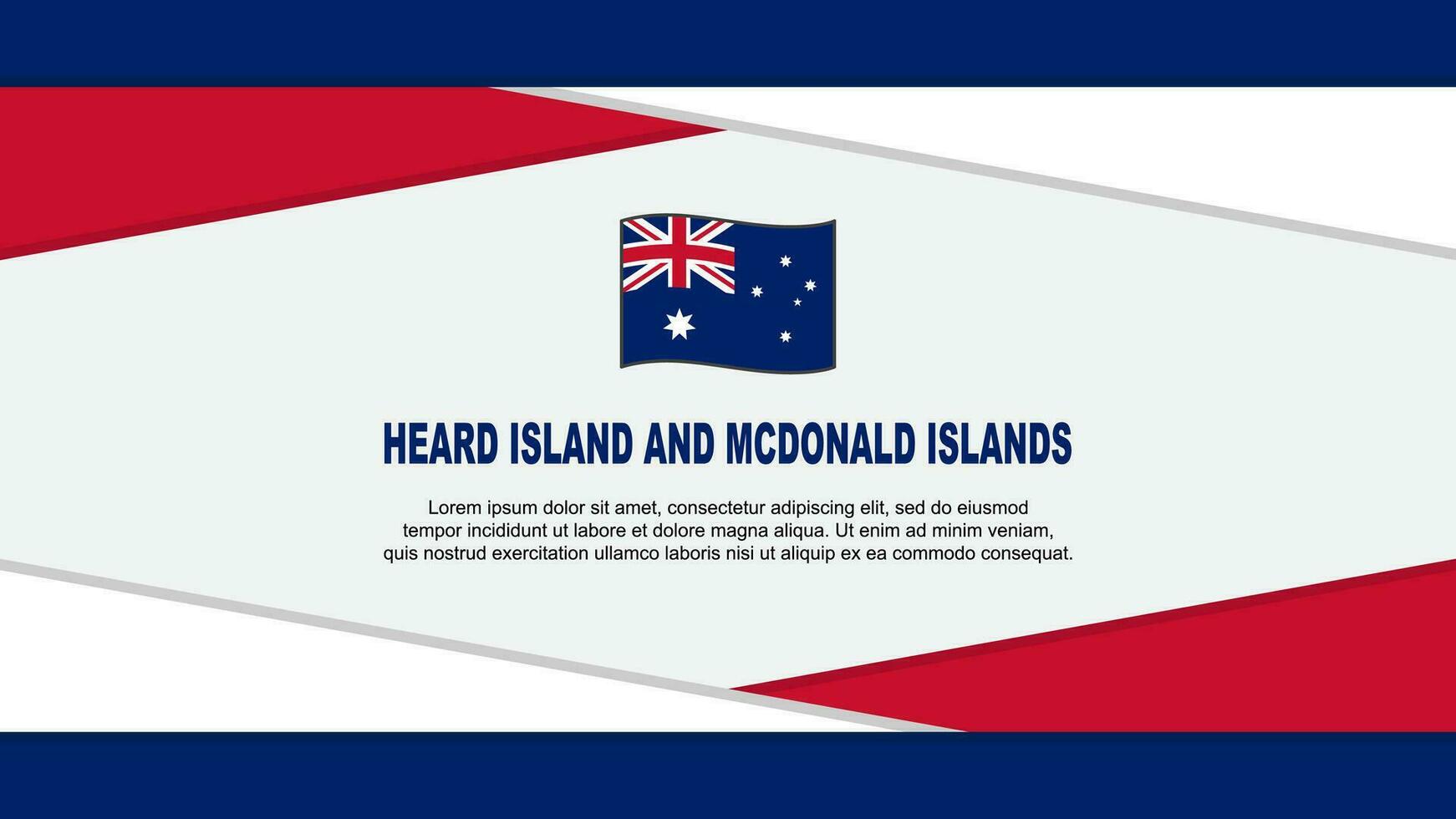 Escuchó isla y McDonald islas bandera resumen antecedentes diseño modelo. Escuchó isla y McDonald islas independencia día bandera dibujos animados vector ilustración. vector