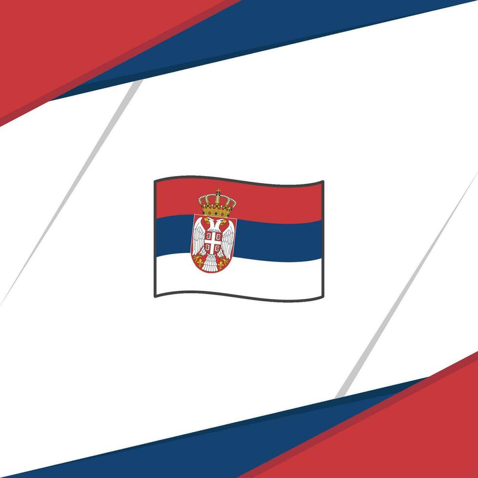 Serbia Flag Abstract Background Design Template. Serbia Independence Day Banner Social Media Post. Serbia Background vector