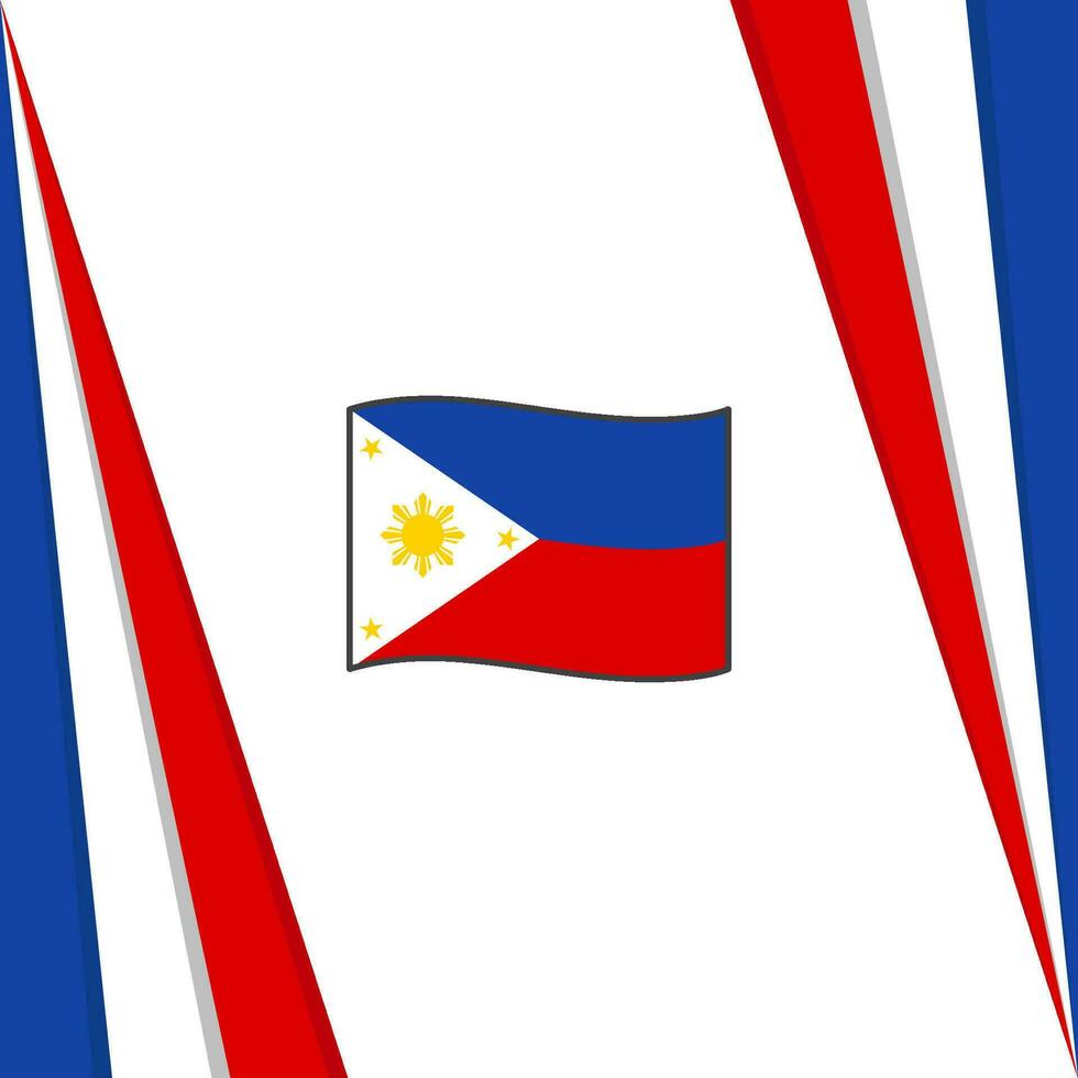 Philippines Flag Abstract Background Design Template. Philippines Independence Day Banner Social Media Post. Philippines Flag vector