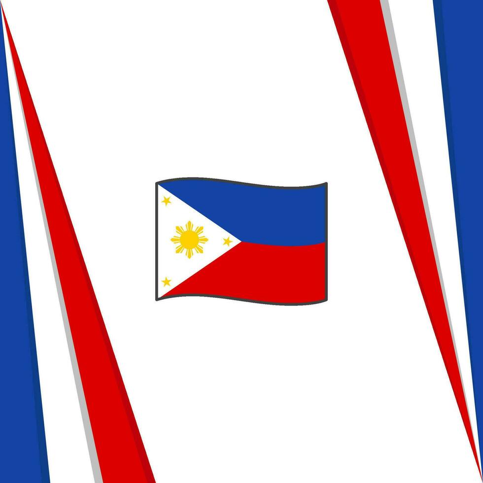 Filipinas bandera resumen antecedentes diseño modelo. Filipinas independencia día bandera social medios de comunicación correo. Filipinas bandera vector