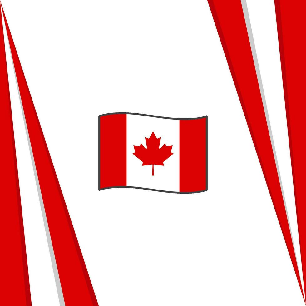 Canada Flag Abstract Background Design Template. Canada Independence Day Banner Social Media Post. Canada Flag vector