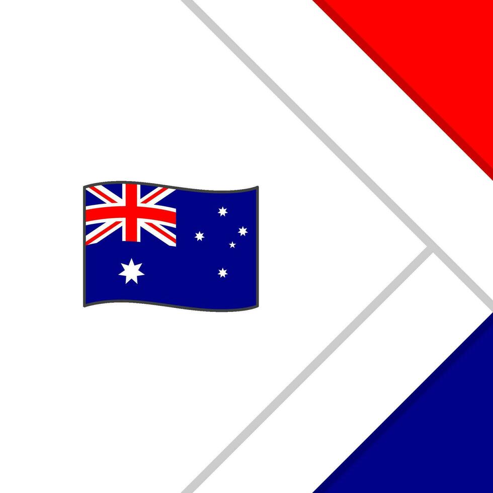 Australia Flag Abstract Background Design Template. Australia Independence Day Banner Social Media Post. Australia Cartoon vector