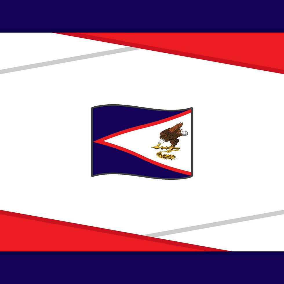 American Samoa Flag Abstract Background Design Template. American Samoa Independence Day Banner Social Media Post. American Samoa Vector