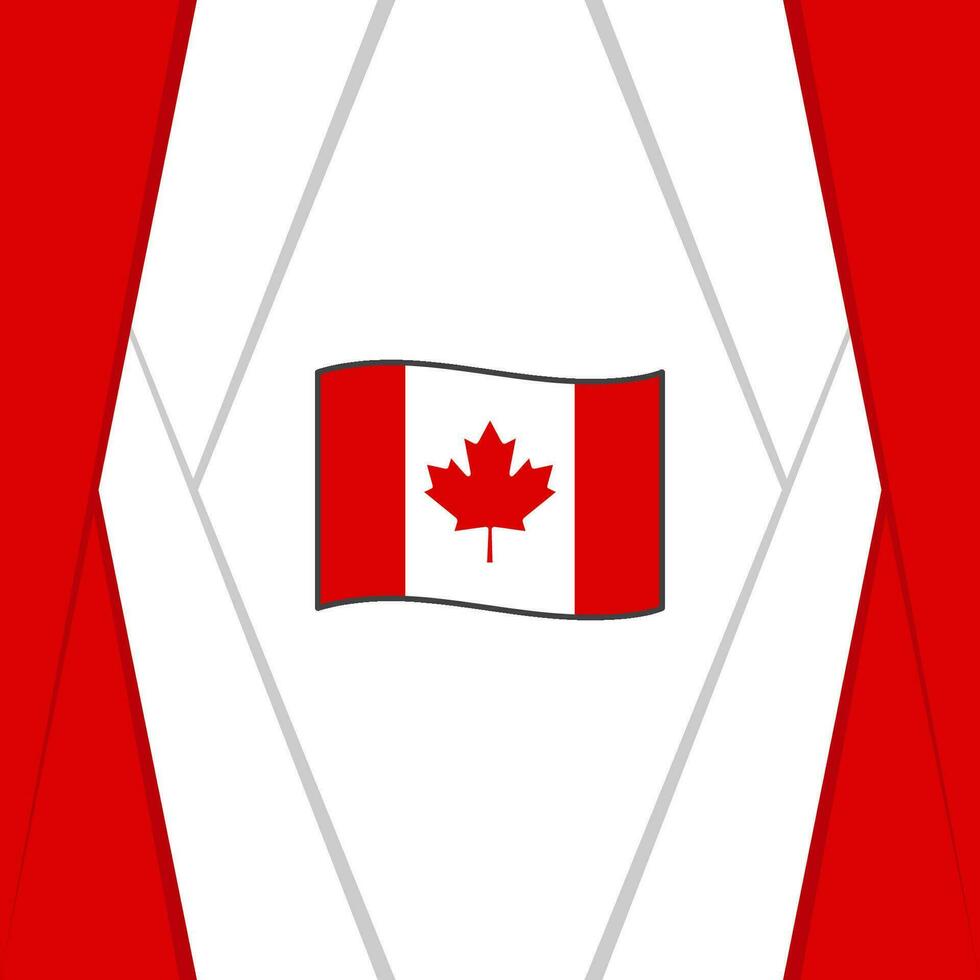 Canada Flag Abstract Background Design Template. Canada Independence Day Banner Social Media Post. Canada Background vector