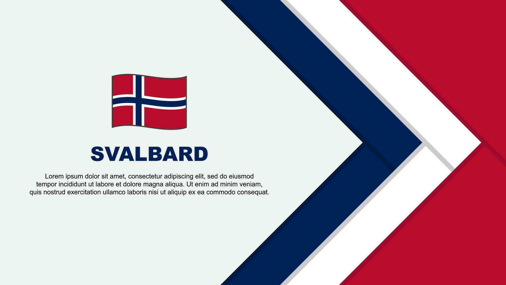 Svalbard Flag Abstract Background Design Template. Svalbard Independence Day Banner Cartoon Vector Illustration. Svalbard Cartoon