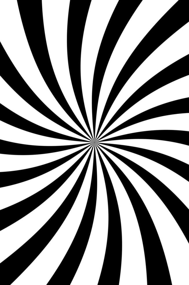 Retro sunburst vector background. Grunge design element. Black and white backdrop