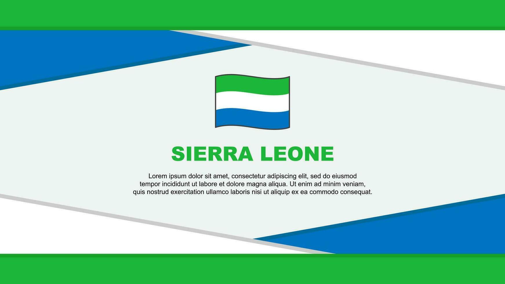 sierra leona bandera resumen antecedentes diseño modelo. sierra leona independencia día bandera dibujos animados vector ilustración. sierra leona vector