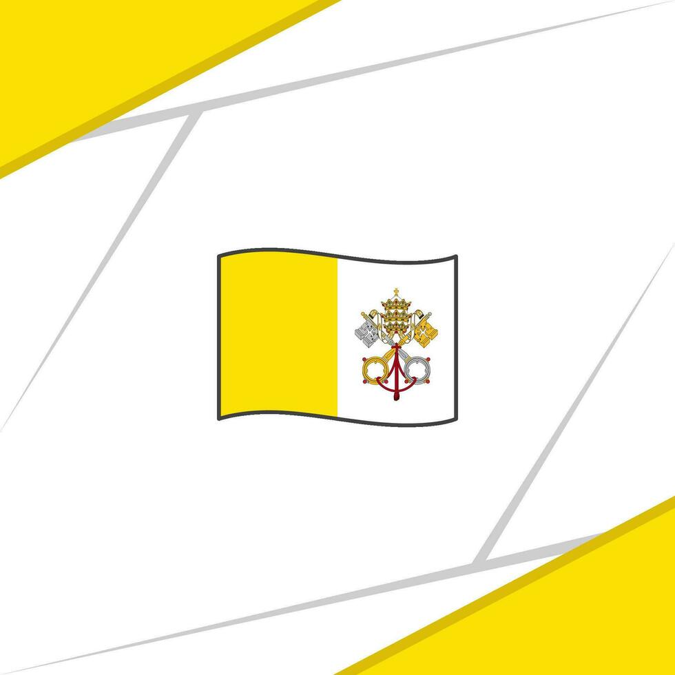 Vatican City Flag Abstract Background Design Template. Vatican City Independence Day Banner Social Media Post. Vatican City Background vector