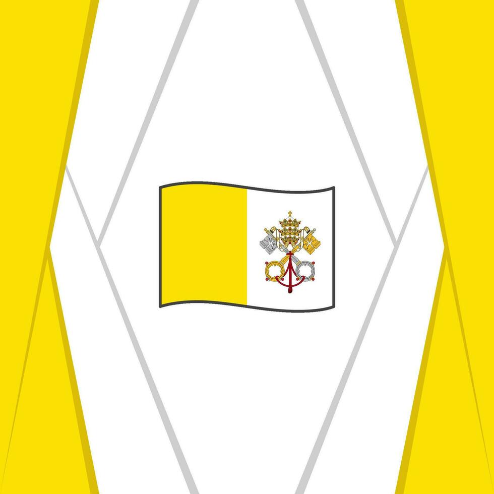 Vatican City Flag Abstract Background Design Template. Vatican City Independence Day Banner Social Media Post. Vatican City Design vector