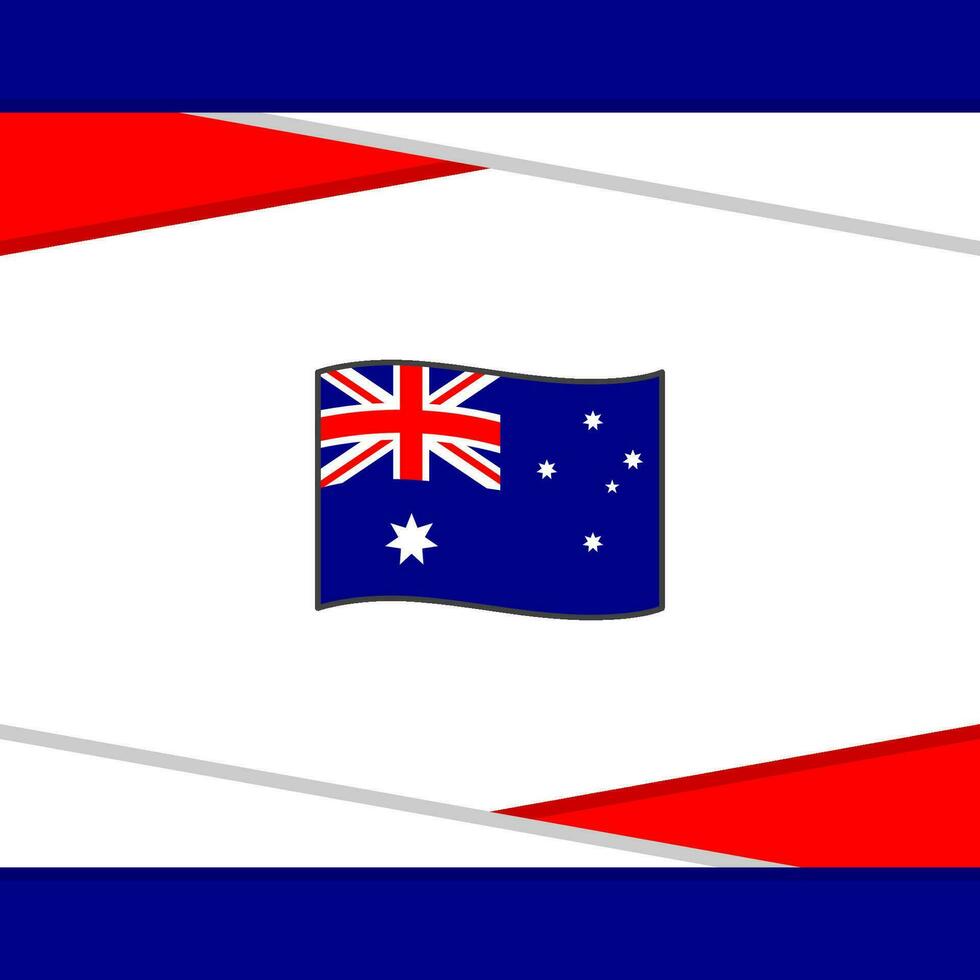 Australia Flag Abstract Background Design Template. Australia Independence Day Banner Social Media Post. Australia Vector