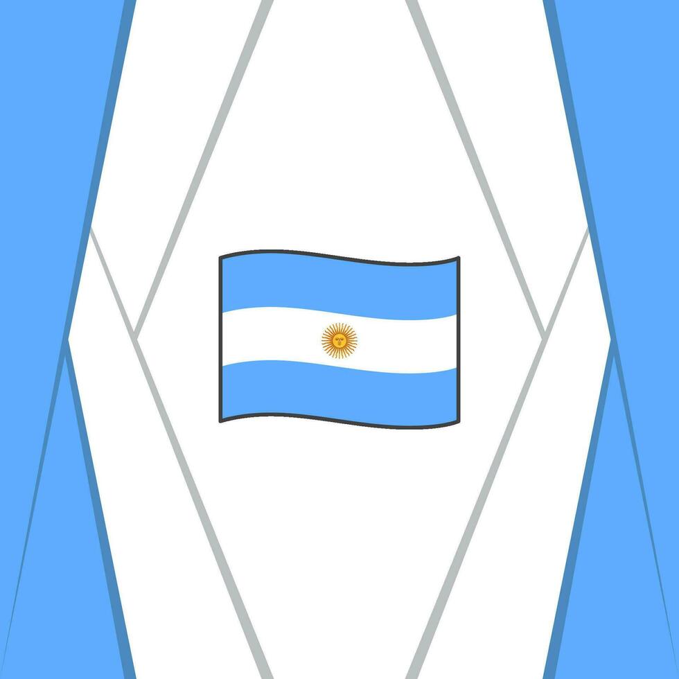 Argentina Flag Abstract Background Design Template. Argentina Independence Day Banner Social Media Post. Argentina Flag vector