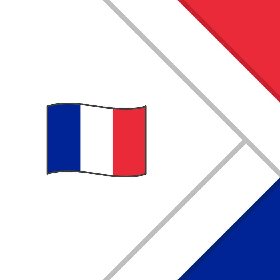 France Flag Abstract Background Design Template. France Independence Day Banner Social Media Post. France Illustration vector