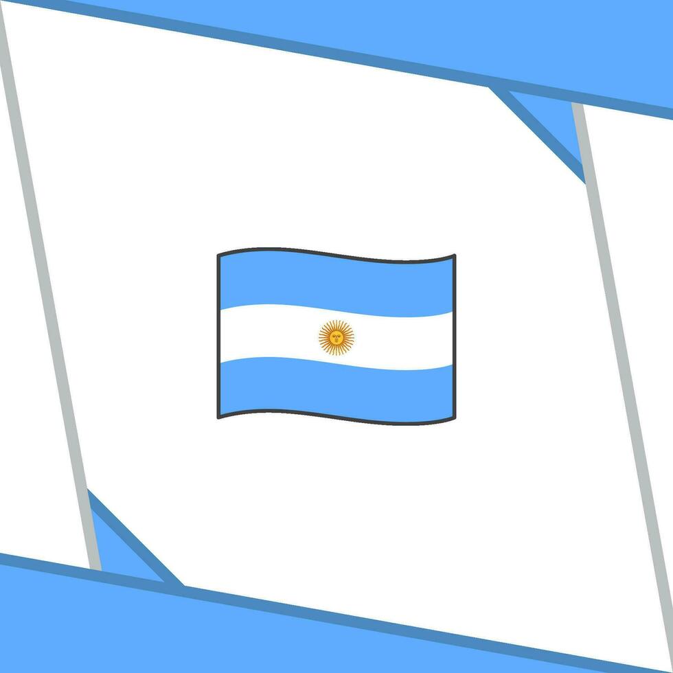 Argentina Flag Abstract Background Design Template. Argentina Independence Day Banner Social Media Post. Argentina Template vector
