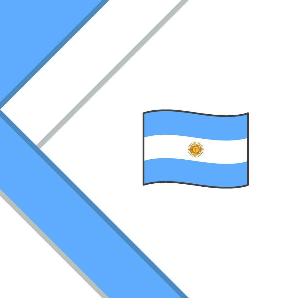 Argentina Flag Abstract Background Design Template. Argentina Independence Day Banner Social Media Post. Argentina Background vector