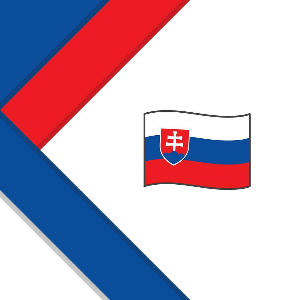 Slovakia Flag Abstract Background Design Template. Slovakia Independence Day Banner Social Media Post. Slovakia vector