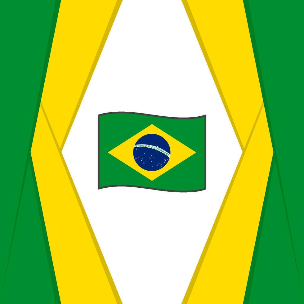 Brasil bandera resumen antecedentes diseño modelo. Brasil independencia día bandera social medios de comunicación correo. Brasil bandera vector