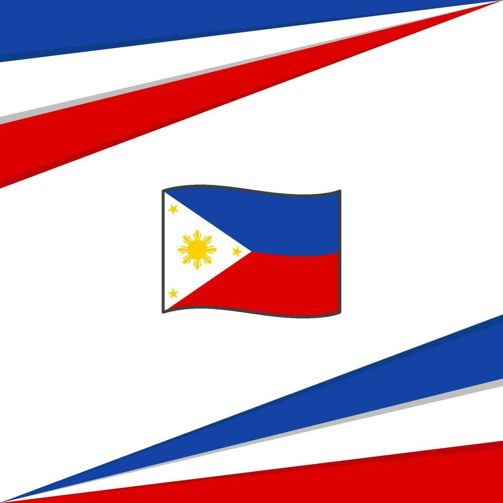 Filipinas bandera resumen antecedentes diseño modelo. Filipinas independencia día bandera social medios de comunicación correo. Filipinas diseño vector