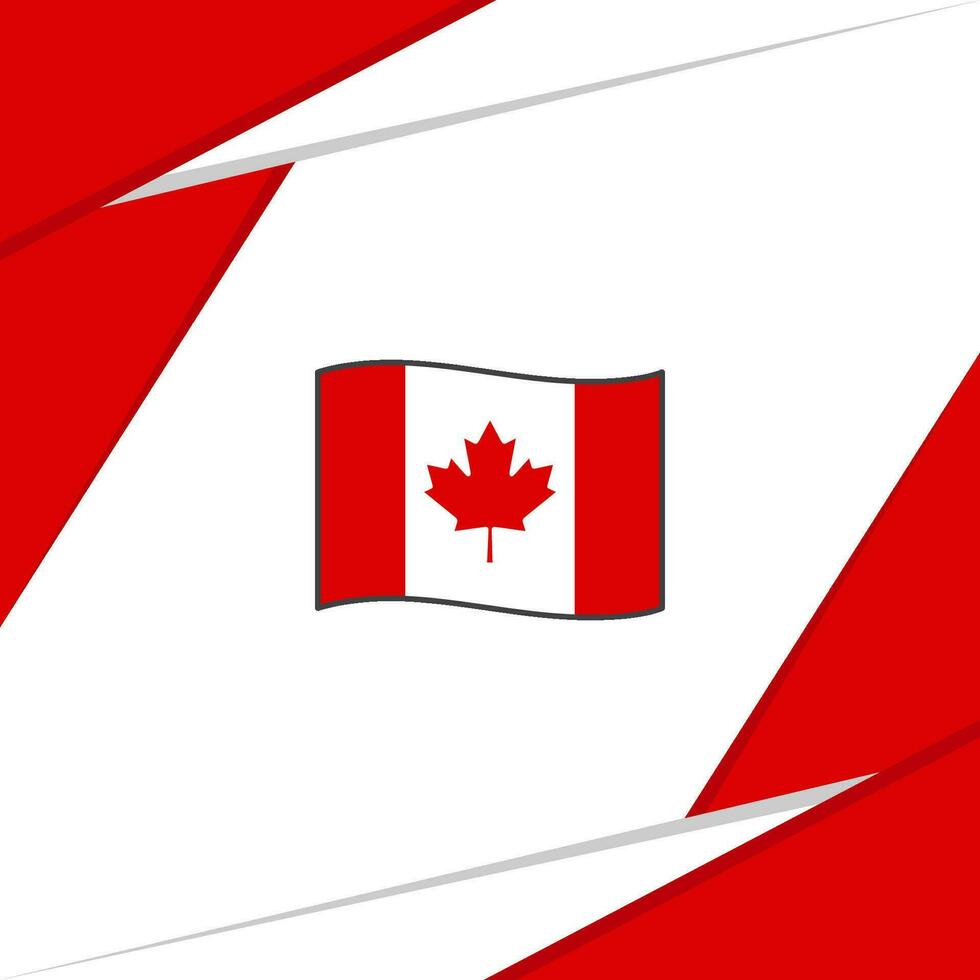 Canadá bandera resumen antecedentes diseño modelo. Canadá independencia día bandera social medios de comunicación correo. Canadá vector