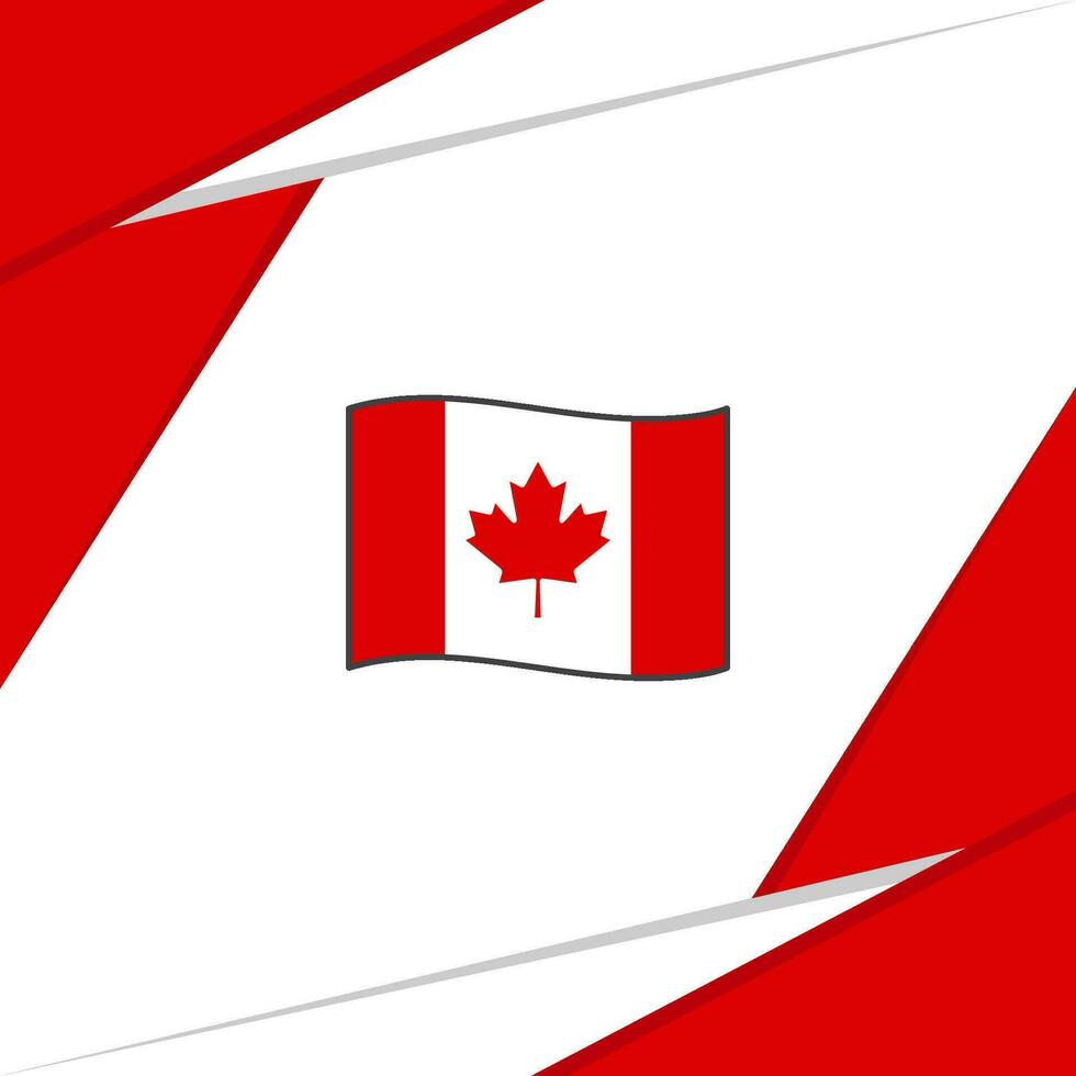 Canada Flag Abstract Background Design Template. Canada Independence Day Banner Social Media Post. Canada vector