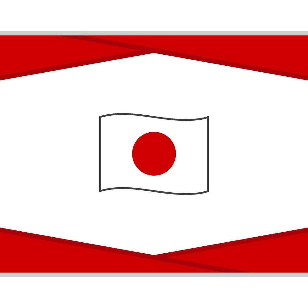 Japón bandera resumen antecedentes diseño modelo. Japón independencia día bandera social medios de comunicación correo. Japón vector