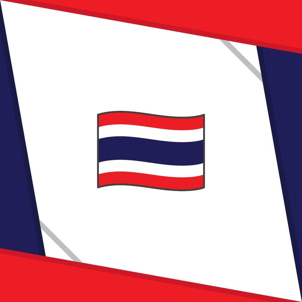 Tailandia bandera resumen antecedentes diseño modelo. Tailandia independencia día bandera social medios de comunicación correo. Tailandia independencia día vector