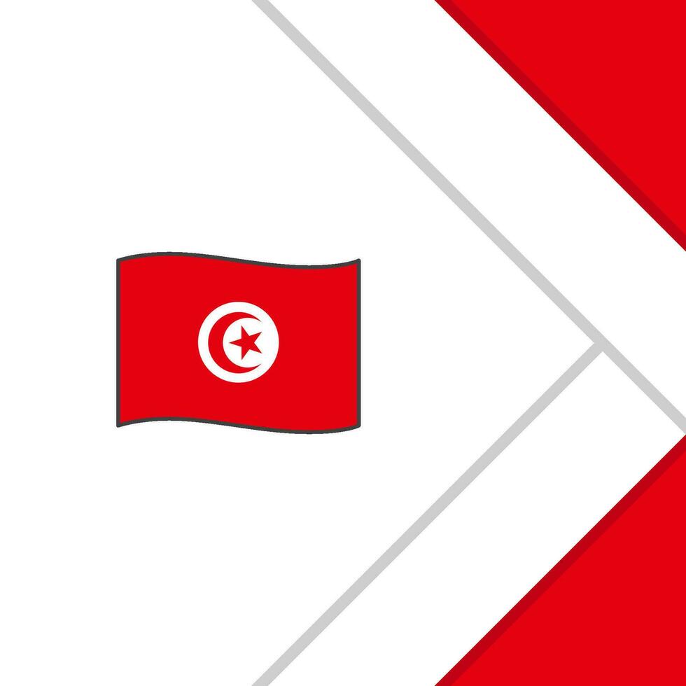 Tunisia Flag Abstract Background Design Template. Tunisia Independence Day Banner Social Media Post. Tunisia Cartoon vector
