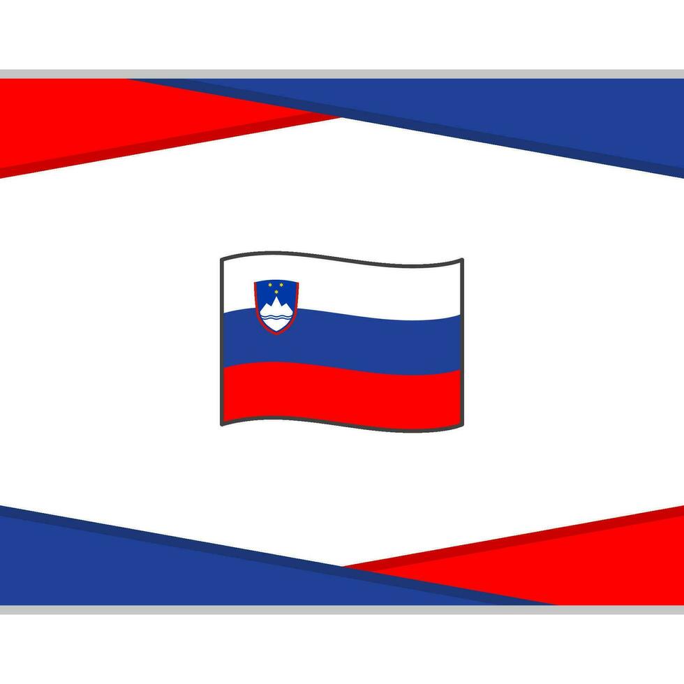 Slovenia Flag Abstract Background Design Template. Slovenia Independence Day Banner Social Media Post. Slovenia Vector