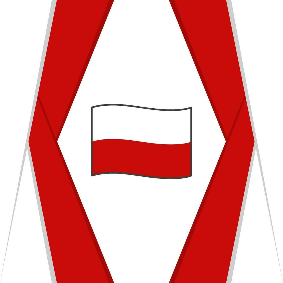 Poland Flag Abstract Background Design Template. Poland Independence Day Banner Social Media Post. Poland Background vector