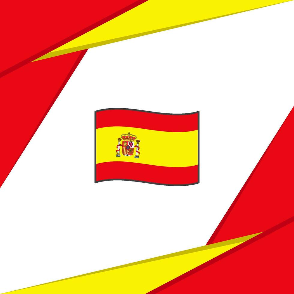 Spain Flag Abstract Background Design Template. Spain Independence Day Banner Social Media Post. Spain vector
