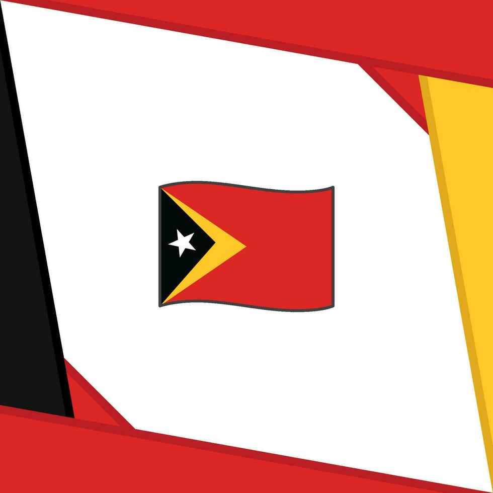 East Timor Flag Abstract Background Design Template. East Timor Independence Day Banner Social Media Post. East Timor Independence Day vector