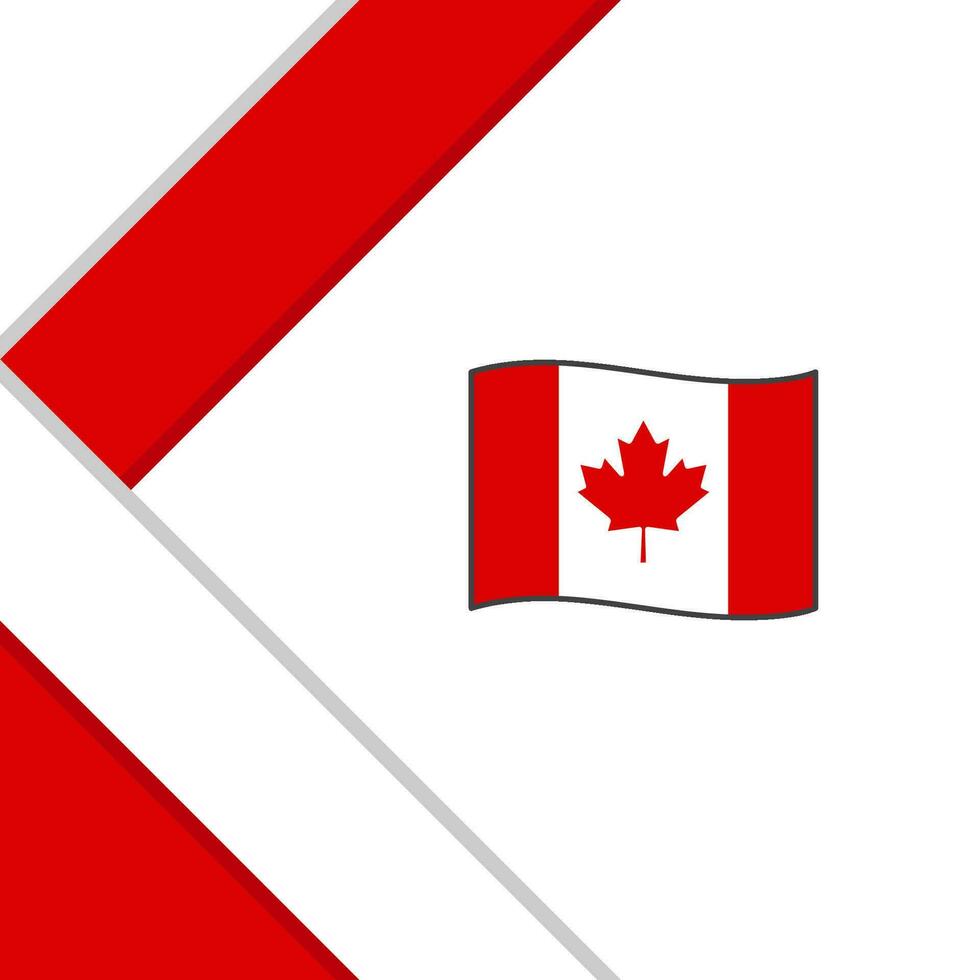 Canada Flag Abstract Background Design Template. Canada Independence Day Banner Social Media Post. Canada Illustration vector