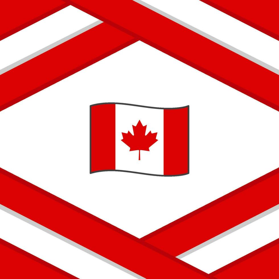 Canada Flag Abstract Background Design Template. Canada Independence Day Banner Social Media Post. Canada Template vector