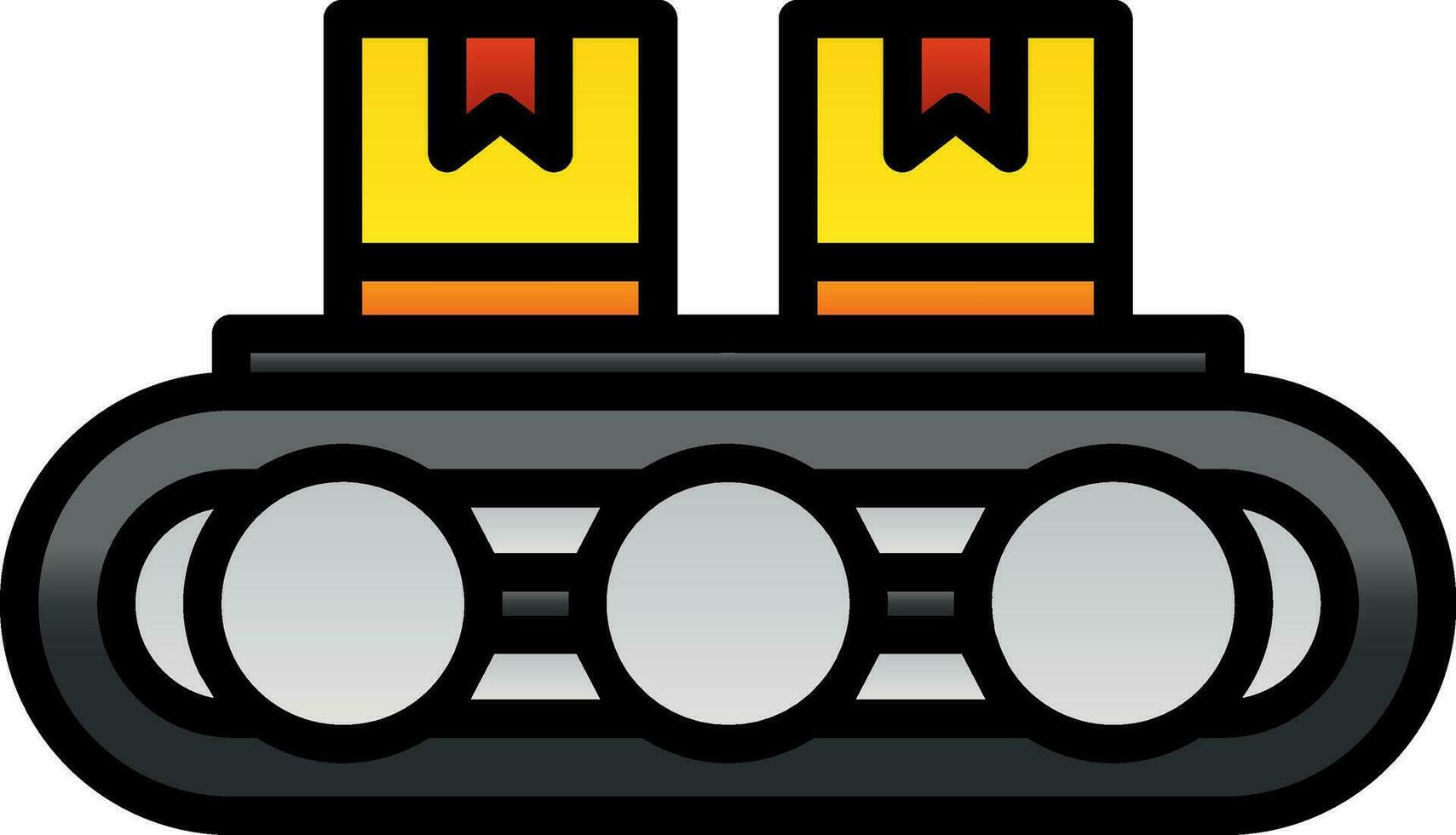 Conveyor belt Vector Icon Design