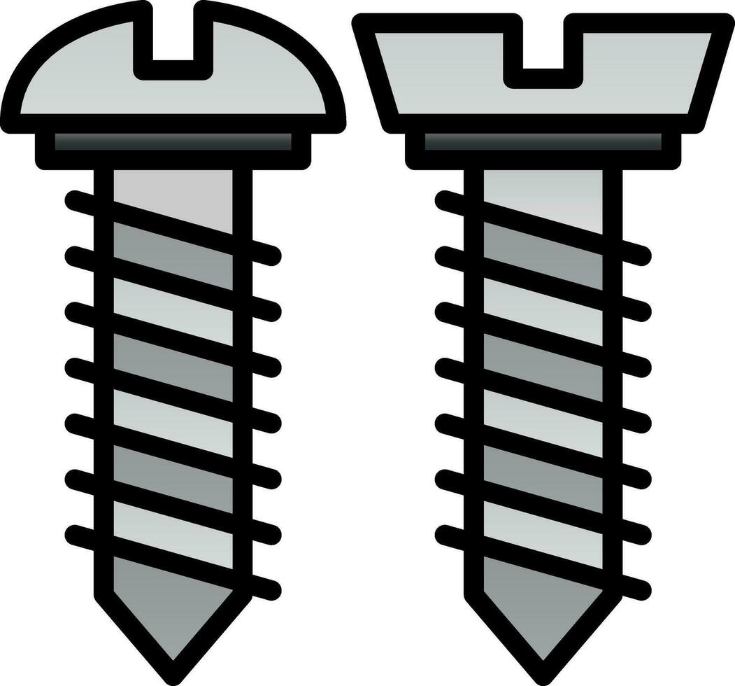 Screws Vector Icon Design