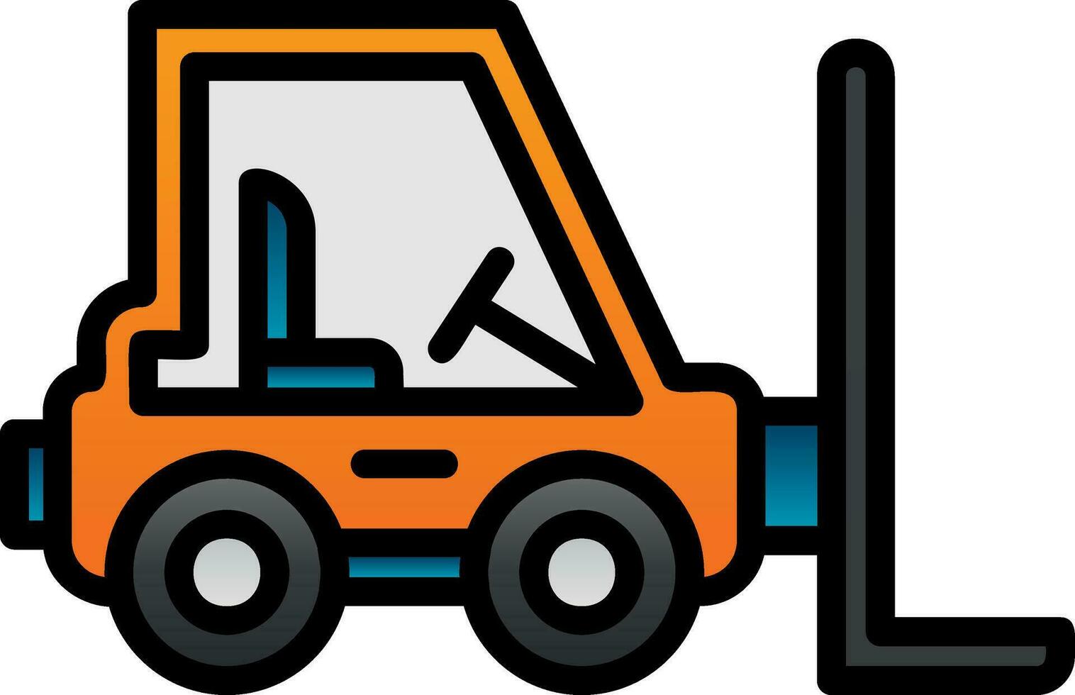 Forklift Vector Icon Design