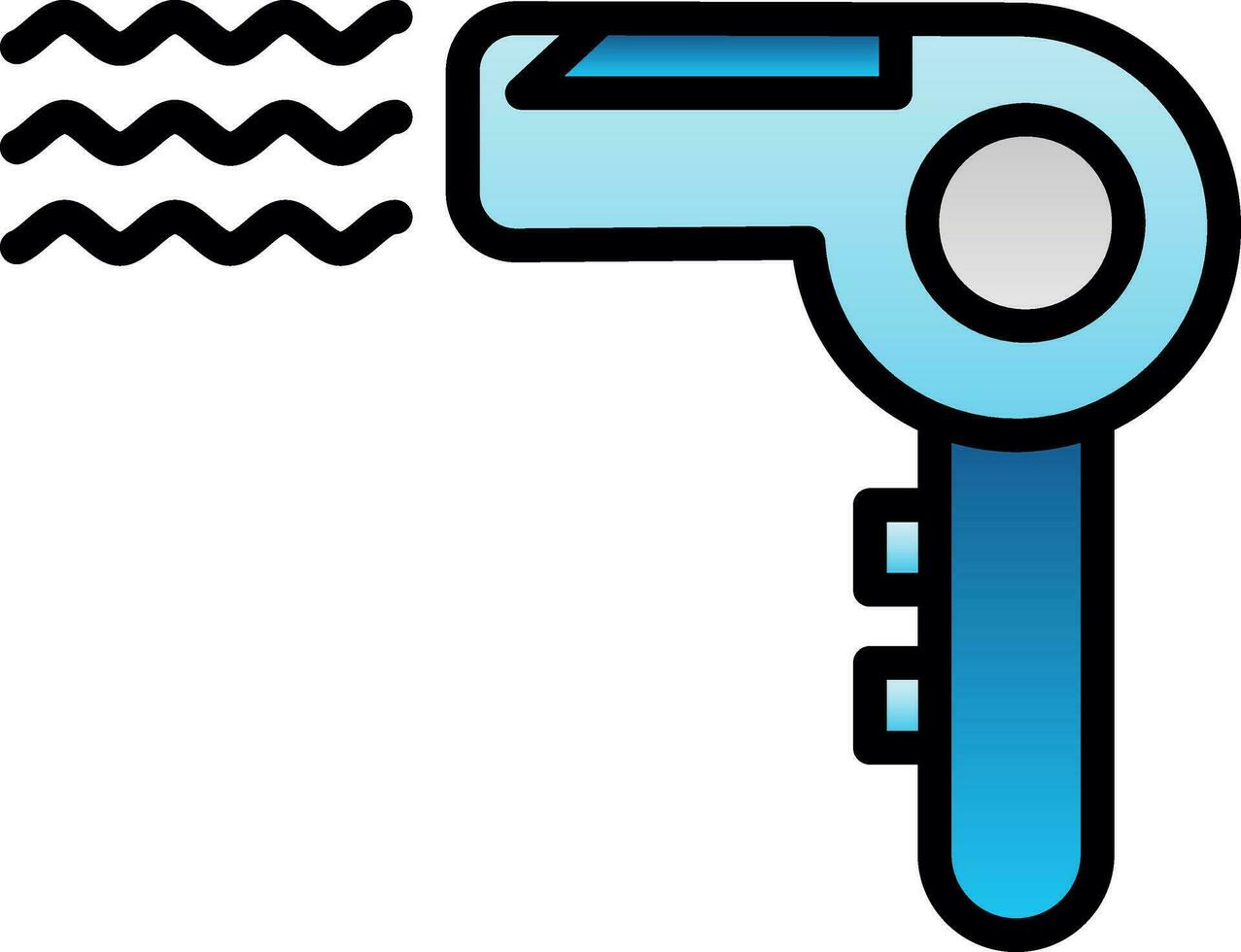 Hair Dryer Vector Icon Design