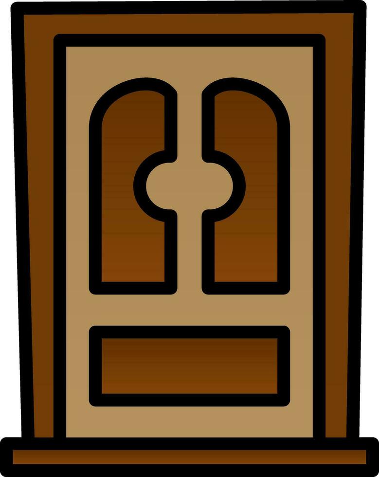 diseño de icono de vector de puerta