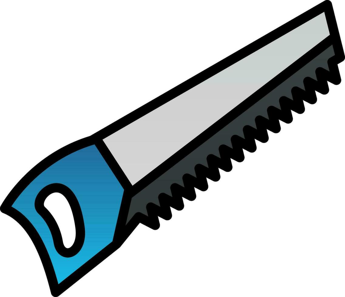 Hand saw Vector Icon Design